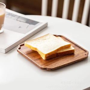 Customizable wooden <b>trays</b>, household wooden <b>dinner</b> plates, wooden breakfast plates, simple fruit plates, wholesale from - Product Image 3