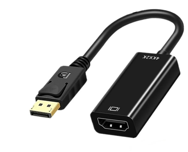 4K DisplayPort to HD-compatible Adapter Male DP to Female -Compatible Cable Converter Video Audio