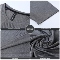 T-shirt en polyester résistant au froissement élastique à impression personnalisée 3 D T-shirt de gymnastique de jogging