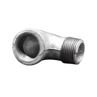 Accesorios de Tubería de Hierro Fundido Maleable Galvanizado con Roscas Internas y Externas, Tipo Codo, Sistema de Tuberías de Agua, Marca Koxy