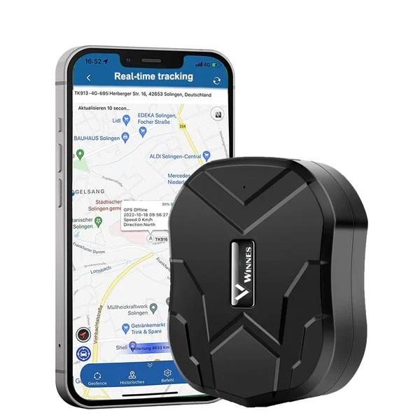 WINNES TK905B 2G GPS Vehicle Tracker - 10000mAh Battery, Real-Time ...