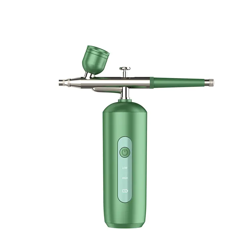 Grosir portabel rumah tangga terapi oksigen pelembap kulit Jet Peel injektor air wajah oksigen pistol semprot 0.3mm Airbrush
