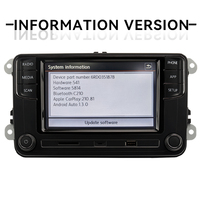 Android auto Carplay Autoradio 1din 2din 6.5 pouces Écran tactile Véhicules Radios Pour vw golf 5 6
