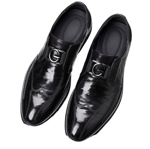 New Genuine Leather Business Commuting British Style Handmade Sheepskin Men's Formal Loafers <b>Wedding</b> Shoes Comfort - Product Image 1