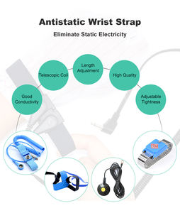 Solution de <span class=keywords><strong>chaussure</strong></span> conductrice sûre pour chantier avec boucle de crochet fixation réglable pour les opérations sensibles <span class=keywords><strong>à</strong></span> l'électricité statique sangle de talon ESD - Product Image 6