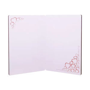 Carte d'invitation de mariage personnalisée en gros avec couverture en bambou, impression UV, motif floral, <span class=keywords><strong>save</strong></span> <span class=keywords><strong>the</strong></span> <span class=keywords><strong>date</strong></span> - Product Image 5