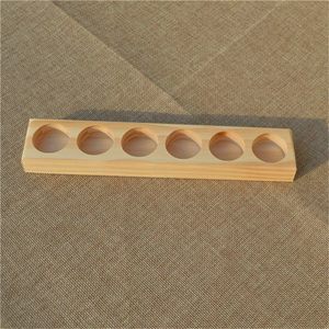 Yukmin, organizador de almacenamiento de exhibición de aceite esencial de madera, estante de madera de <span class=keywords><strong>pino</strong></span> con capacidad para 6 botellas de aromaterapia, estante de regalo Ideal - Product Image 5