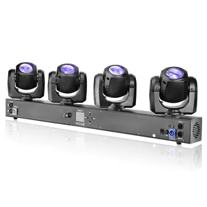 Tiitee 4x32w Pro Dj Disco Event Stage Lighting 4in1 Rgbw Dj Luces Rotation LED Moving Head Stage Dj Lights