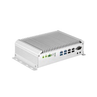 Ordinateurs industriels Mini PC intégré sans ventilateur avec I3/I5/I7 CPU 6 * COM + 8 * USB + 2 * LAN