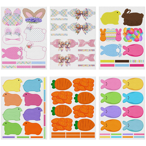 Carino per capelli a forma <span class=keywords><strong>di</strong></span> fiocco stampato in ecopelle per telefono borsa da divano-coniglio uovo <span class=keywords><strong>di</strong></span> pasqua in pelle sintetica - Product Image 2