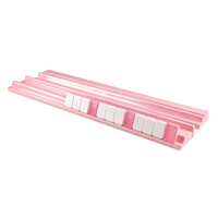Supports magnétiques en bois de 19 pouces, pousseur de Mahjong 2-en-1 bleu sarcelle, pousseur de Mahjong en bois poli, cadeau de jeu