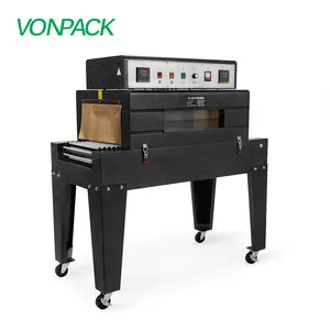 Rouleau 4020 Double chauffage grande boîte électrique automatique PP POH PVE Machine d'emballage de film rétractable avec support