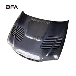 For BMW 3 Series E46 upgraded carbon fiber hood Lightweight front cover GTR style body kit engine hood