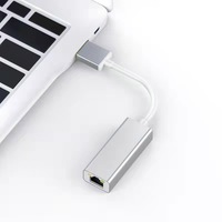 Adaptor jaringan LAN Gigabit Ethernet, USB 3.0 1000Mbps, antarmuka RJ45 kompatibel dengan Nintendo Switch MacBook PC