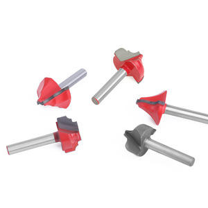 Carbide Tipped Roundover Router Bits 1/4 In Shank Woodworking <b>Cutter</b> Set For Cabinet Door <b>Edge</b> Routing - Product Image 2