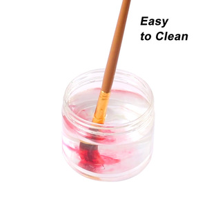 Kit de pinceaux professionnels Foska, faciles à nettoyer, en nylon, 25 pièces, pour peinture à l'huile, <span class=keywords><strong>aquarelle</strong></span>, acrylique, pour artistes débutants - Product Image 4