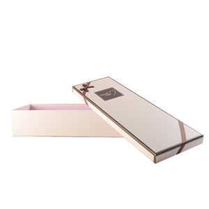 주문 로고 인쇄 마분지 꽃 장미 상자 리본을 가진 호화스러운 마분지 기초 그리고 뚜껑 선물 포장 상자 - Product Image 4