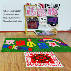 Support Matériau personnalisé Impression Polyester satiné résistant Fabriqué à la machine Tapis de porte <span class=keywords><strong>Snti</strong></span> Slip Tapis de zone imprimé sur mesure - Product Image 2