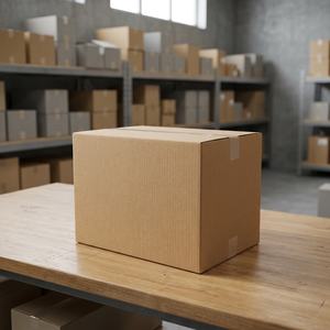 Boîtes d'expédition écologiques robustes à double paroi en carton ondulé brun pour l'emballage et le stockage des boissons à l'exportation - Product Image 1