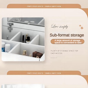 Nội THẤT PHÒNG NGỦ dressers 3 ngăn kéo trang điểm Vanity nhà vệ sinh bảng thiết lập bàn trang điểm với gương và ngăn kéo - Product Image 4