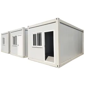 Fabriek Levering 20ft Opvouwbaar Ontwerp Mobiele Opvouwbare Container Huis Voor Toevluchtsoord Kamer China Container Tuinhuis