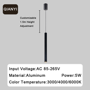 Luci di <span class=keywords><strong>sospensione</strong></span> minimaliste <span class=keywords><strong>a</strong></span> tubo LED in alluminio soggiorno ristorante Hotel Resort di lusso arredamento moderno <span class=keywords><strong>lampade</strong></span> <span class=keywords><strong>a</strong></span> <span class=keywords><strong>sospensione</strong></span> <span class=keywords><strong>a</strong></span> Led - Product Image 6