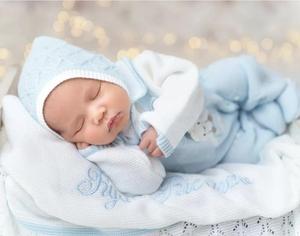 Kaiyue OEM/ODM tùy biến dệt kim sơ sinh áo len thiết lập Primera puesta bé đan Quần Áo Bunny mô hình bé dệt kim Romper - Product Image 6