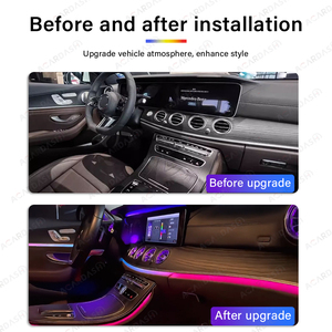 Para Mercedes Bens Clase E W213, turbina delantera trasera de coche, ventilación de aire 4D, altavoz de agudos giratorio, luz ambiental, Kit de luz de ambiente - Product Image 6