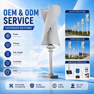 Système hybride solaire à énergie libre 48V 96V 220V, éolienne de toit 3000W, générateur éolien vertical pour usage domestique - Product Image 4