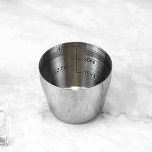 Shaker à cocktails 3 pièces en acier inoxydable 304 avec passoire intégrée et tasses doseuses, compatible avec les boîtes de 600/750/850 ml - Product Image 3