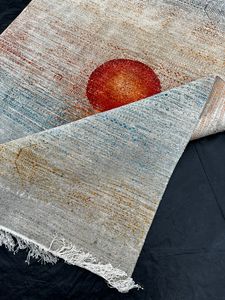 Juego de Alfombras de Lana y Seda de Bambú de Estilo Persa Moderno de la Mejor Calidad, Tejidas a Mano con Pelo en Bucle, Ecológicas, Lavables y Antideslizantes - Product Image 2