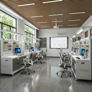 Kit <span class=keywords><strong>de</strong></span> Entrenamiento para Instalación <span class=keywords><strong>de</strong></span> Cableado Eléctrico con Panel <span class=keywords><strong>de</strong></span> Malla <span class=keywords><strong>de</strong></span> Acero y Fuente <span class=keywords><strong>de</strong></span> Alimentación para Práctica y Evaluación <span class=keywords><strong>de</strong></span> Habilidades <span class=keywords><strong>de</strong></span> Electricistas - Product Image 4