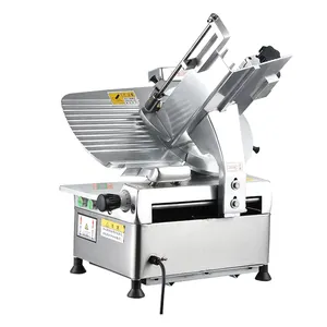 Electric Vertical Stainless Steel Commercial Automatic Cutting Machine Cheese Mutton Beef Ham Frozen Meat Slicer Slicing Machine