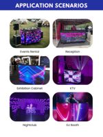 Écran LED GOB pour comptoir de DJ, mur vidéo LED, comptoir de bar intérieur, flexible, pour festival de musique, activité de fête, P1.86 P2.0 P2.5