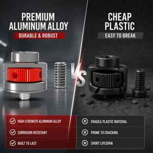 Adaptador Metálico Ajustable de Alta Resistencia de 1/4 a 3/8 para Osmo Pocket 4 3 2 <span class=keywords><strong>Insta360</strong></span> ONE X2, Soporte de Montaje para Bicicleta, Motocicleta, Casco y Trípode - Product Image 2