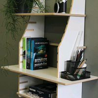 Station de travail de bureau ergonomique réglable en hauteur sans vis Bureau d'ordinateur mural en bois Bureau pour ordinateur portable Table