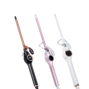 RUCHA <span class=keywords><strong>Fer</strong></span> à <span class=keywords><strong>boucler</strong></span> professionnel 3/8 pouces, baguette à <span class=keywords><strong>boucler</strong></span> de 9 mm, mini baguette à <span class=keywords><strong>boucler</strong></span>, <span class=keywords><strong>fer</strong></span> à <span class=keywords><strong>boucler</strong></span> en céramique LCD - Product Image 5