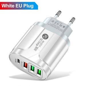 <b>Smart</b> QC3.0 35W Single U 5V/9V/12V Fast Travel Wall Charger with Type-C & 3 USB Ports for Cell Phones and Laptops - Product Image 5