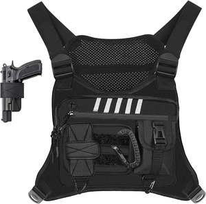 Échantillon gratuit Sac tactique de grande taille pour homme Sac de poitrine EDC Sac à dos Molle Camping Randonnée Sport Sac bandoulière - Product Image 1