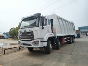 Camion de collecte des déchets Sinotruk Howo 8x4 28cbm, camion compacteur de déchets, véhicule de collecte des déchets - Product Image 1