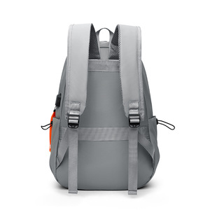 Men's <b>Backpack</b> Water Resistant 36-55L Business Travel College Student <b>School</b> Bag Gray And <b>Black</b> Solid Color - Product Image 4
