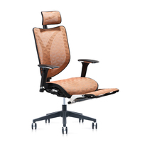 Siège de bureau noir en maille, confortable, ergonomique, de haute qualité, pour maison et bureau