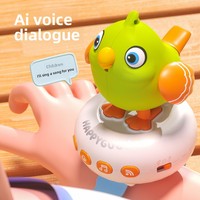 Goo Goo Bird, Juguete Educativo Inteligente con Control por Voz, Inducción, Rompecabezas, para Niños, con Cambio de Color, Reloj, Aprendizaje y Conversación, de Plástico