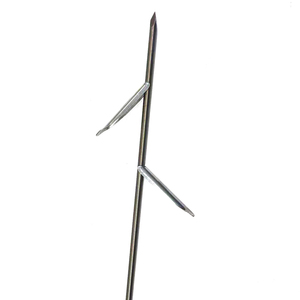 Varilla de pesca submarina de acero inoxidable 17-4 de 7.5mm con doble fletero y punta redonda/triangular para pescadores submarinos - Product Image 1