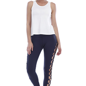 Camisetas sin mangas de talla grande para mujer con diseño personalizado de alta calidad, venta al por mayor, ropa de yoga para gimnasio para mujer, tela de Nueva Jersey frontal, tarifa razonable - Product Image 4