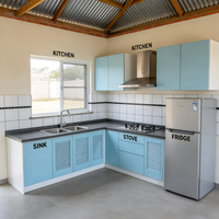 Plan de conception de maison sud-africaine personnalisé pour maison à 2 chambres avec salle de bain, design intérieur et construction magnifique