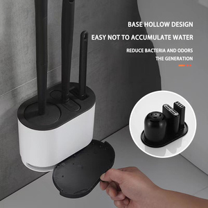 Ensemble de <span class=keywords><strong>brosse</strong></span> de toilette 3 pièces <span class=keywords><strong>Brosse</strong></span> de toilette 3 en 1 <span class=keywords><strong>Brosse</strong></span> murale sans perforation - Product Image 3
