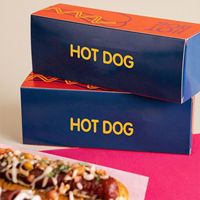 Conteneurs en papier pour corn-dogs, blancs, jetables, pour hot-dogs, hamburgers, frites, en gros, pour la restauration rapide, les plats à emporter
