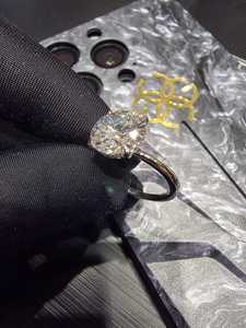 Bague de fiançailles et de mariage en platine fine avec diamant, certifiée IGI, luxe, simple, élégante, scintillante, pour usage quotidien, cadeau de bijoux - Product Image 6