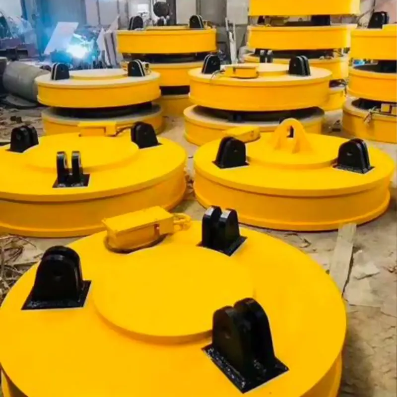 円形磁石MW5-110L/1-75中国工場ブリッジクレーン用スクラップ金属を引き付ける